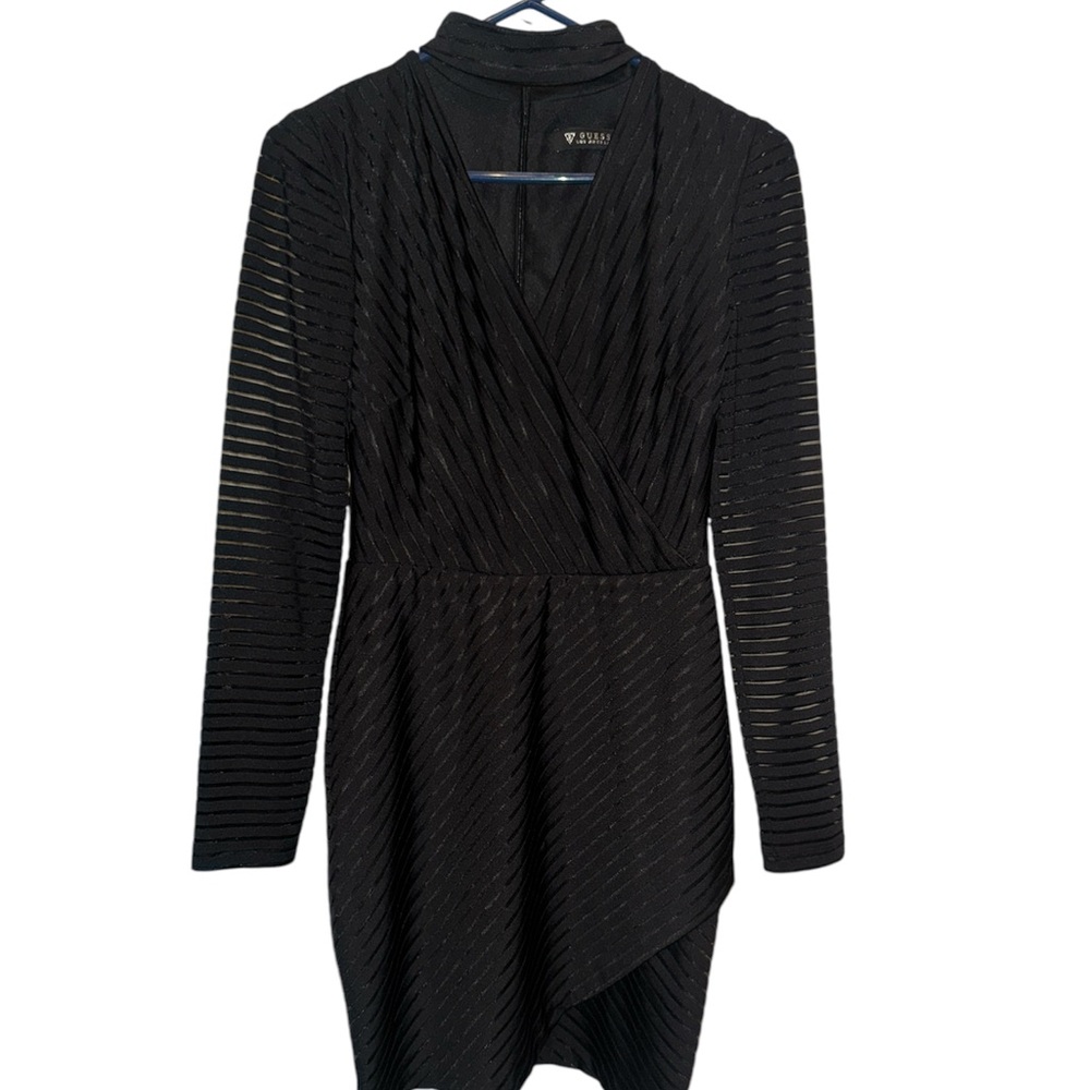 Guess Black Long Sleeve Mini Dress